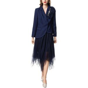 Burryco Womens 2Pc Blazer & Skirt Set